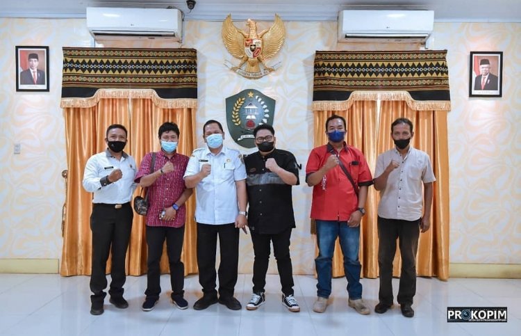 Walikota Padangsidimpuan Irsan Efendi Nasution SH menerima kunjungan ketua JMSI