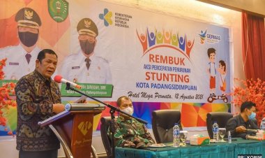 Walikota Irsan Efendi Nasution Buka Acara Rembuk Aksi Percepatan Penurunan Stunting di Kota Padangsidimpuan