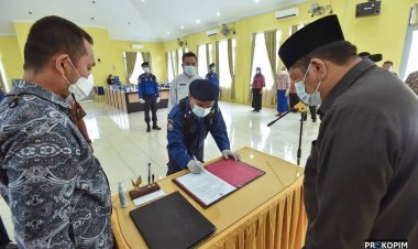 Walikota Lantik 7 ASN Di Dinas Damkar Dan Penyelamatan Kota Padangsidimpuan