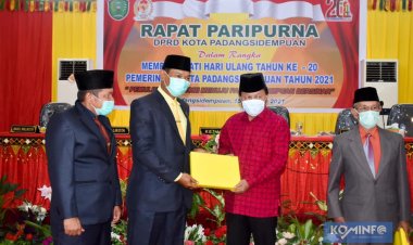 DPRD Kota Padangsidimpuan Gelar Rapat Paripurna Peringatan HUT ke-19
