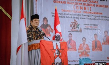 Irsan Efendi Nasution menghadiri Konfercab Ke I  DPC GMNI Tapanuli Selatan- Padangsidimpuan