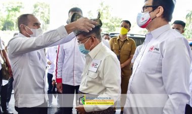 Ketua PMI Kota PSP Menghadiri pelantikan Dewan Kehormatan dan pengurus PMI Sumut