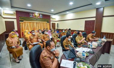 Pemko Padangsidimpuan Ikuti Bimtek Penyusunan Pohon Kinerja Secara Virtual