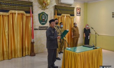 Wali Kota Irsan Efendi Nasution Lantik sebanyak 10 orang Pejabat eselon III