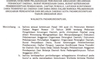 SK PPKD Selaku BUD TA. 2021