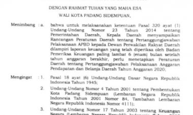 Peraturan Daerah Kota Padangsidimpuan Nomor 6 Tahun 2021