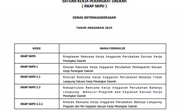 RKA Perubahan APBD Thn 2019