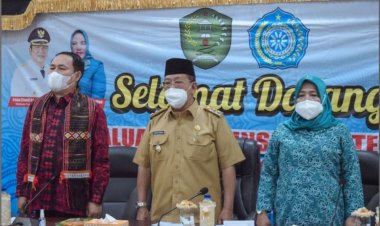 TIM PENGGERAK PKK SUMUT EVALUASI DESA BINAAN PAAR DI Kota Padangsisimpuan