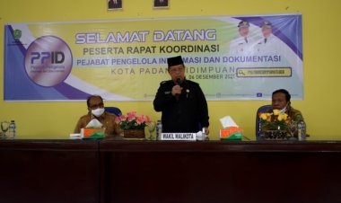 Wakil Walikota Buka Rapat -PPID Di Aula Inspektorat Kota Padangsidimpuan
