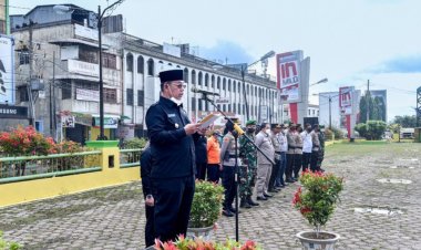 Wakil Walikota Padangsidimpuan Arwin Siregar Jadi Irup Apel Gelar Pasukan Pelaksanaan Operasi Lilin Toba Tahun 2021