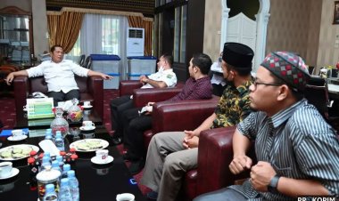 Wali Kota Irsan Efendi Nasution menerima audiensi Pengurus Korda Fokal IMM Tapanuli Selatan - Padang Sidempuan