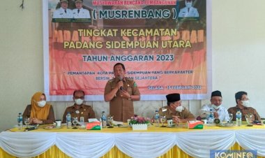 Wali Kota Buka Musrenbang Tingkat Kecamatan Se Kota Padang Sidempuan Tahun 2023