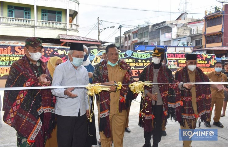 Peresmian Pasar Rakyat Mahera Kota Padang Sidempuan Di Hadiri Wali Kota Dan Jajaran