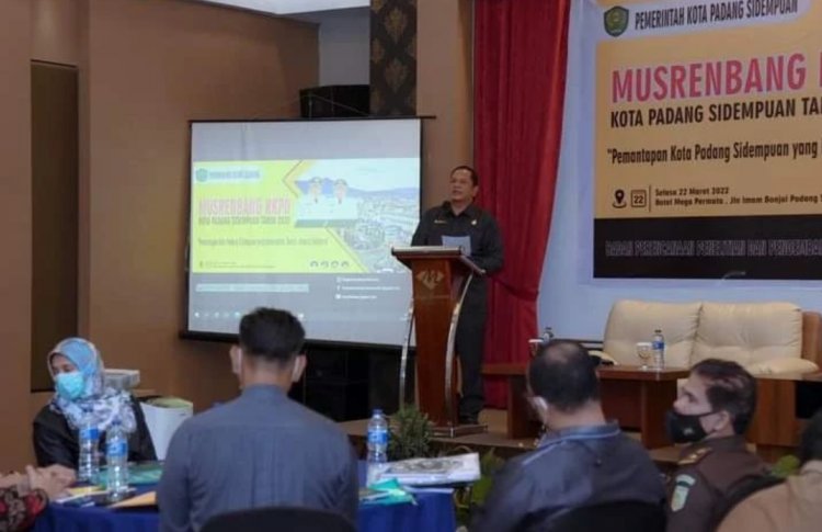 Wali Kota Padang Sidempuan Irsan Membuka Kegiatan Musrenbang RKPD Kota Padang Sidempuan Tahun 2023