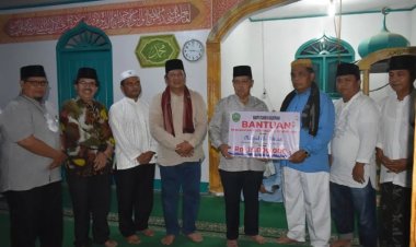 Safari Ramadhan Kedua, Pemko Sidempuan Berikan Bantuan Kepada Masjid Al-Ikhlas Lubuk Raya, Yatim Piatu Dan Lansia