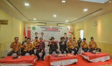 Wakil Walikota Padang Sidempuan Ikuti Upacara Peringatan Hari Lahir Pancasila Secara Virtual