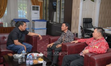 Walikota Padang Sidempuan Menerima Kepala Kantor Perwakilan Badan Pertanahan Nasional