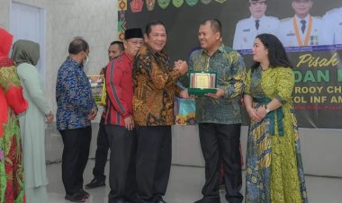 Wali Kota Padang Sidempuan Bersama Wakil Wali Kota Hadiri Pisah Sambut Dandim 0212/TS