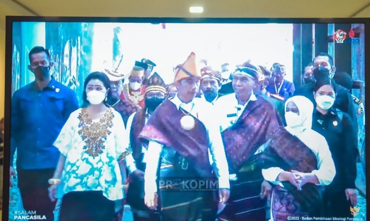 Wakil Walikota Padang Sidempuan Ikuti Upacara Peringatan Hari Lahir Pancasila Secara Virtual