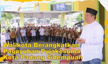 Walikota Padang Sidempuan Irsan Efendi Nasution SH melepas rombongan Paguyuban Pujakesuma Kota Padang Sidempuan yang akan mengikuti kegiatan HUT Pujakesuma di Kota Binjai