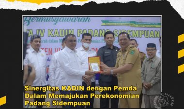 Walikota Padang Sidempuan Irsan Efendi Nasution SH Membuka Secara Resmi Musyawarah Kota (muskot) ke IV Kamar Dagang dan Industri Kota Padang Sidempuan