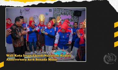 Wali Kota Padang Sidempuan Irsan Efendi Nasution, SH, MM menghadiri Anniversary ke-6 Tahun Senada Music