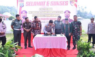 Peresmian Kantor Polsubsektor Padang Sidempuan Selatan