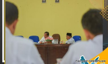 Pemerintah Kota Padang Sidempuan gelar Rapat Koordinasi Pencapaian Target Monitoring Center for Prevention (MCP) KPK tahun 2022