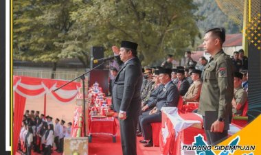 Walikota Padang Sidempuan Irup Pada Peringatan Hut Sumpah Pemuda Ke-94