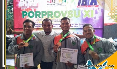 Hari Pertama Porprovsu XI Sumut 3 Medali diraih Kontingen Kota P.Sidempuan Dari Cabor PBFI