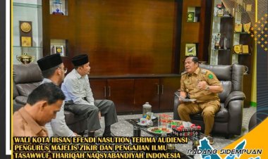 Wali Kota Padang Sidempuan Terima Audiensi Pengurus Majelis Zikir dan Pengajian Ilmu Tasawwuf Thariqah Naqsyabandiyah Tabagsel