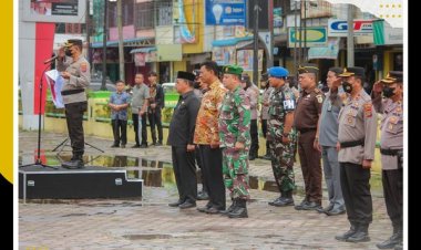 Kapolres Padang Sidempuan Pimpin Apel Siaga Bencana