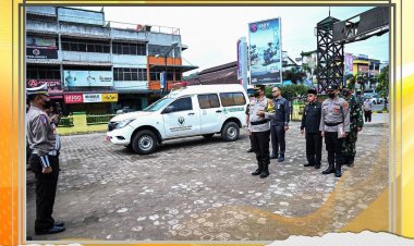 Polres Padang Sidempuan melaksanakan Apel Gelar Pasukan Lilin Toba Tahun 2022