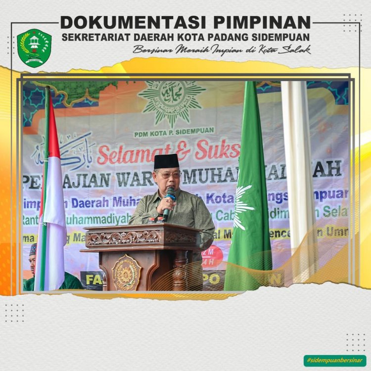 Wakil Wali Kota menghadiri Pengajian Warga Muhammadiyah Pimpinan Daerah Muhammadiyah (PDM) Kota Padang Sidempuan di Ranting Pasar Siborang