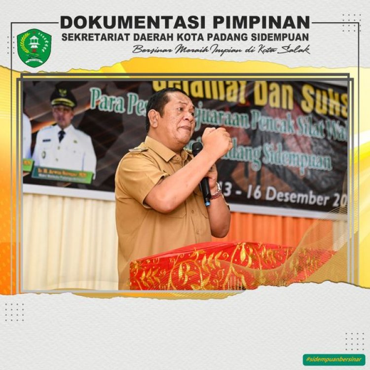 Walikota Buka Kejuaran Pencak Silat Walikota Cup 2022