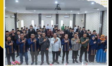 Wali Kota hadiri pelantikan PPK pemilu 2024 Kota Padang Sidempuan