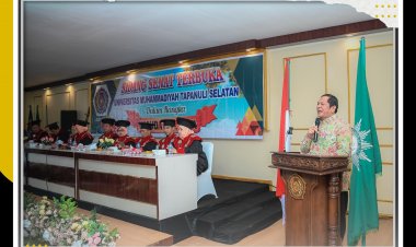 Hadiri Wisuda UM Tapsel Walikota Berpesan Kepada Wisudawan Agar Terus Memperluas Wawasan