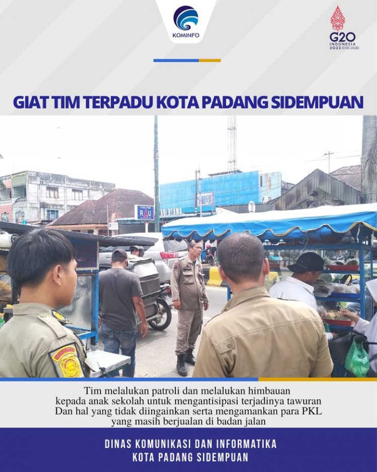 TIM Terpadu melakukan Penertiban