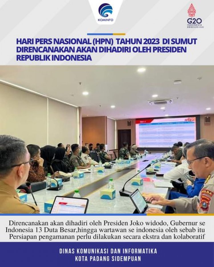 Hari Pers Nasional (HPN) tahun 2023 di Sumatera Utara (Sumut)