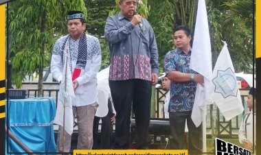 Kurang Lebih 2000 Murid, Orang Tua dan Guru - Guru, Wakil Walikota Padang Sidempuan Lepas Pawai Penyambutan Bulan Suci Ramadhan di Lingkungan Keluarga Besar Yayasan Pendidikan Bina Ul-Ummah Padang Sidempuan
