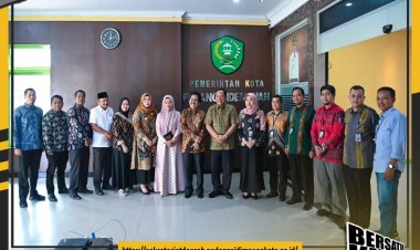 Walikota Irsan Efendi Nasution Terima Audiensi Kepala BPS Padang Sidempuan Bahas FKP Regsosek