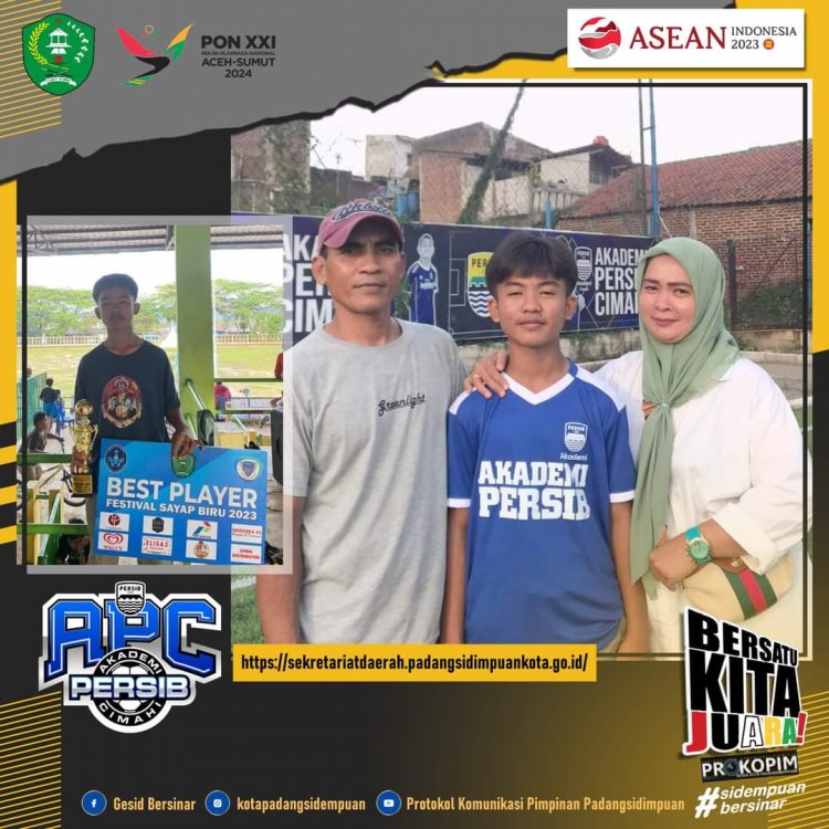 Putra daerah Kota Padang Sidempuan menyusul pendahulunya dari SSB Sayap Biru Padang Sidempuan untuk bergabung dengan Akademi Persib Cimahi (APC)