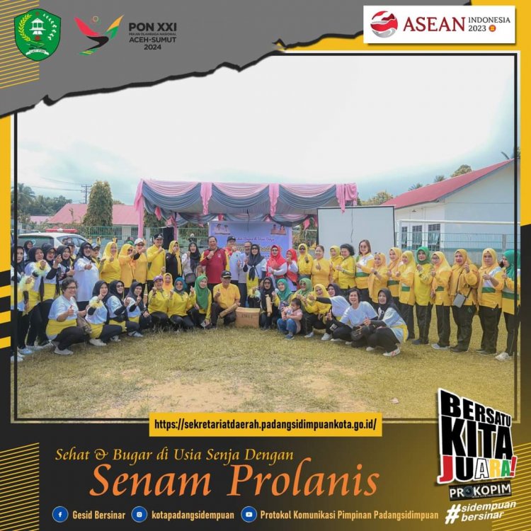 Walikota Irsan Efendi Hadiri Puncak Lomba Senam Prolanis