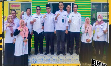 Wakil Walikota Padang Sidempuan Ir. Arwin Siregar, MM meninjau persiapan penilaian Ombudsman RI terkait pelayanan publik