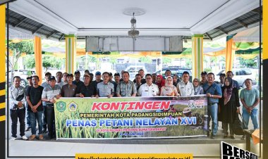 Wali Kota lepas Kontingen PENAS KTNA Kota Padang Sidempuan Menuju PENAS XVI Tahun 2023 di Kota Padang