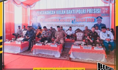 Wakil Wali Kota Padangsidimpuan Arwin Siregar Hadiri Pencanangan Bulan Bakti Polri Presisi dalam Rangka HUT Bhayangkara Ke-77 Tahun 2023