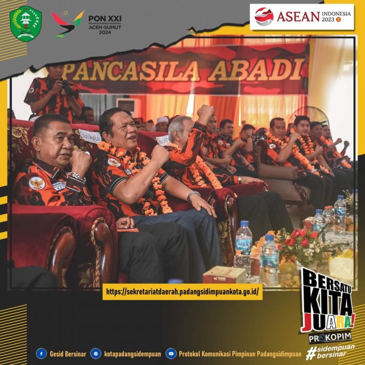 Walikota padangsidimpuan hadiri Musyawarah Cabang (Muscab) VI Pemuda Pancasila Kota Padangsidimpuan