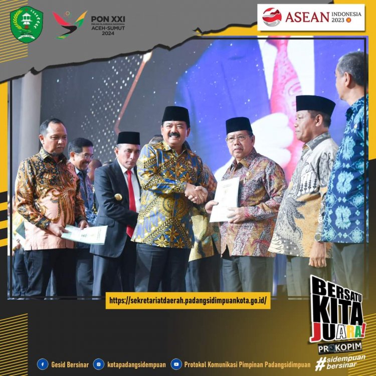 Wakil Walikota Padangsidimpuan Terima 194 Serifikat Aset Dari Menteri Agraria & Tata Ruang