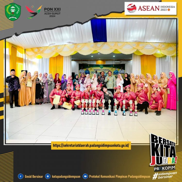 Kecamatan Padangsidimpuan Batunadua tampil sebagai Juara Umum dalam Festival Seni Qasidah (Nasyid) Tingkat Kota Padangsidimpuan