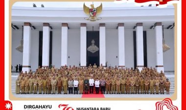Penjabat Walikota Timur Tumanggor Di IKN Bersama Presiden Joko Widodo
